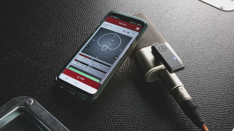 How the 100% analogue Austrian Audio OC818 microphone can be remote controlled from an iOS/Android app