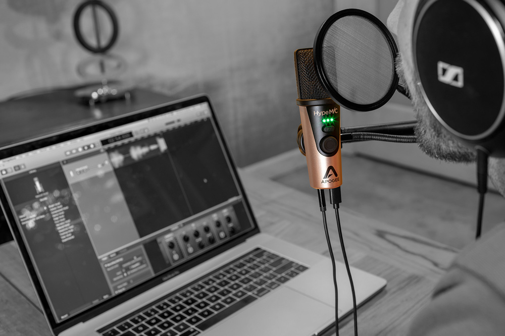 Apogee HypeMiC USB microphone with studio analogue compression now available 