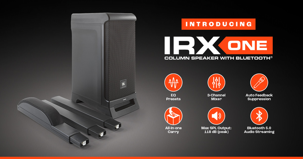 JBL Professional introduces IRX ONE All-in-One Column PA