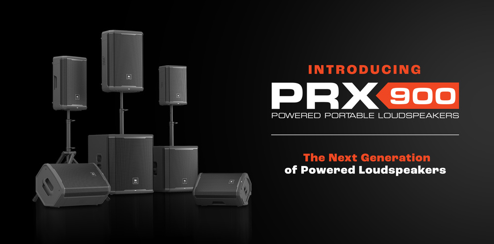 JBL Professional introduces PRX900 Series Professional Portable PA Systems