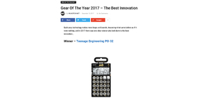 Teenage Engineering PO-32 wins 'Best Innovation' at MusicTech's Gear of the Year awards