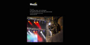 New Martin White Paper: 'Lighting for Live Streams'