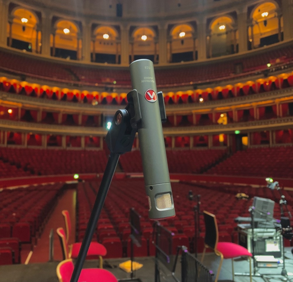 Austrian Audio mics on stage at Royal Albert Hall in London