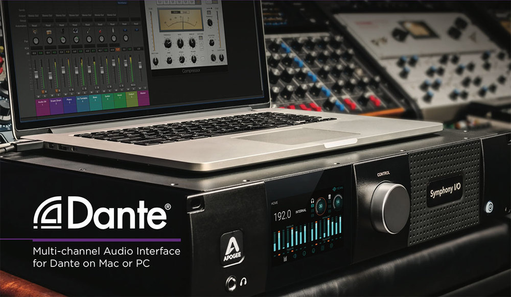 Apogee announce Dante™ network option card for Symphony I/O MKII