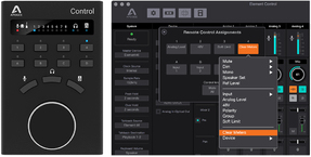 Apogee Control hardware remote for Element Series and Symphony I/O Mk II interfaces - available this month