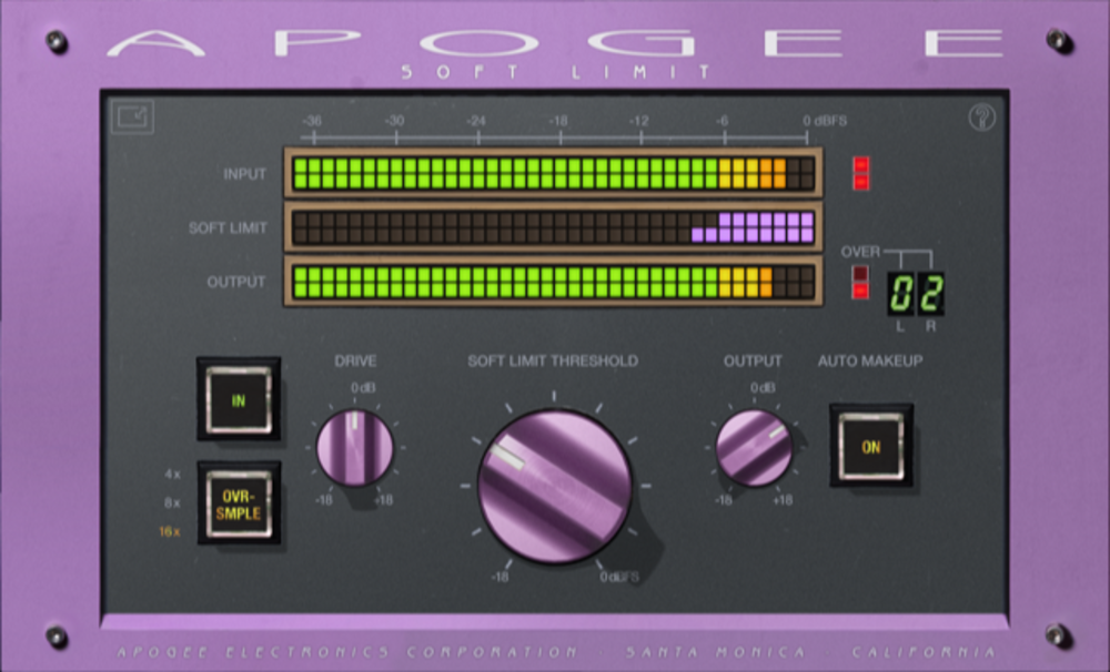 Apogee Soft Limit Plugin Now Available