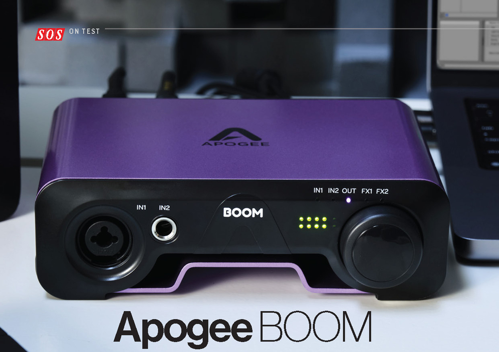 "When it comes to high‑quality affordable interfaces, Apogee are back in the game." - SOS Mag Review the Apogee BOOM