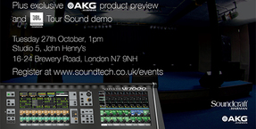 Soundcraft Vi Showcase + exclusive AKG preview & JBL tour sound demonstration