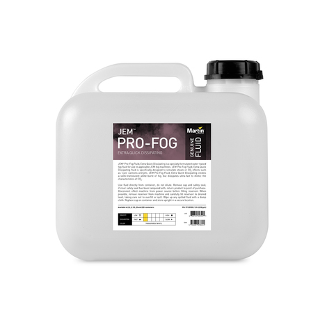 JEM Pro-Fog Fluid, Extra Quick Dissipating