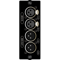 Si series AES 4in/4out (XLR) card