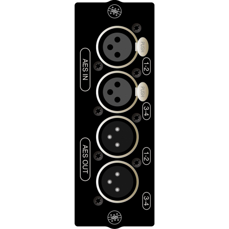 Si series AES 4in/4out (XLR) card