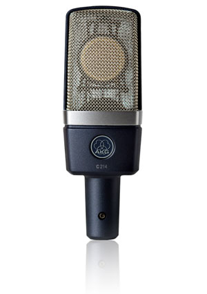 akg, c214, condenser, microphone