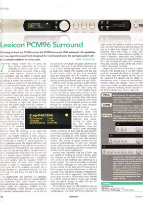 lexicon, pcm, 96, pcm96, surround, lexcion, reverb, effects, processor